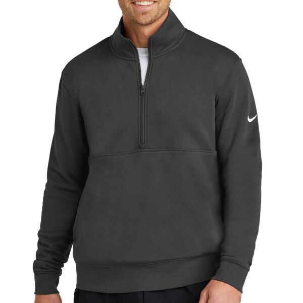 Nike Club Fleece Sleeve Swoosh 1/2 Zip NKDX6718 Club Fleece Sleeve Swoosh 1/2 Zip Thumbnail