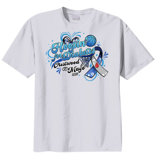 Crestwood vs Mayo Hoopin for Diabetes on a Port & Co. 50/50 - Youth Core Blend Tee Thumbnail
