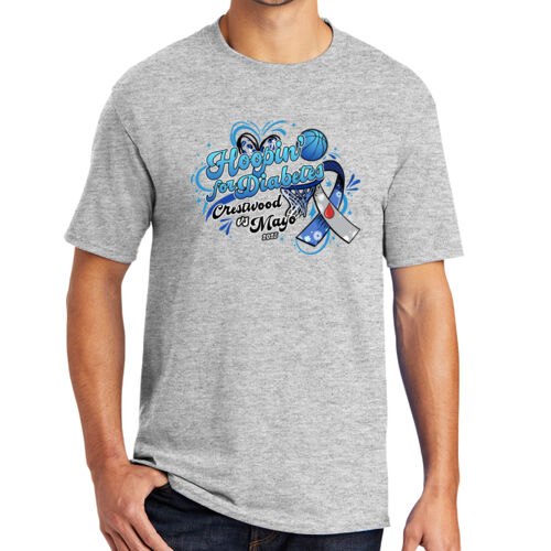 Crestwood vs Mayo Hoopin for Diabetes on a Port & Co. 50/50 - Core Blend Tee Thumbnail